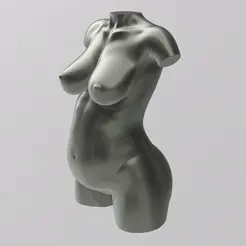 01.gif 3D file Bust of a pregnant woman・Design to download and 3D print
