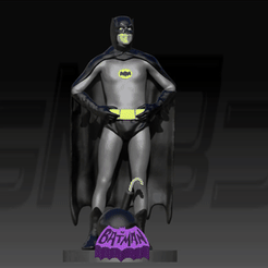 UniConverter-13_20220209132645.gif STL file Batman '66 - Adam West -・3D print design to download