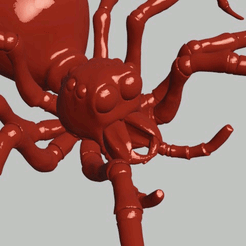 aranya-3d-spider.gif Archivo STL Araña realista・Objeto imprimible en 3D para descargar