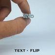 TEXT « FLIP Archivo STL gratuito Voltear el texto: Números 1-10 Español・Design para impresora 3D para descargar