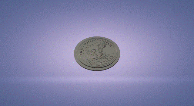 8.gif STL-Datei Wanddekorationsset Münzen von Amerika・3D-Druck-Idee zum Herunterladen, satis3d
