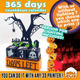 copertina.gif 365 DAYS HALLOWEEN COUNTDOWN CALENDAR, VERSION FOR LIGHTING INCLUDED (LED, LAMP, HOME DECOR, PUMPKIN, SCARY, CUTE, KIDS,TRICK OR TREAT, MONSTER, CANDIES, CANDY, HORROR, DECORATION) BY AM-MEDIA