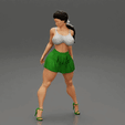 ezgif.com-gif-maker-2.gif 3D file Sexy Woman with Beautiful Body Wearing Mini Skirt and Bra・Design to download and 3D print