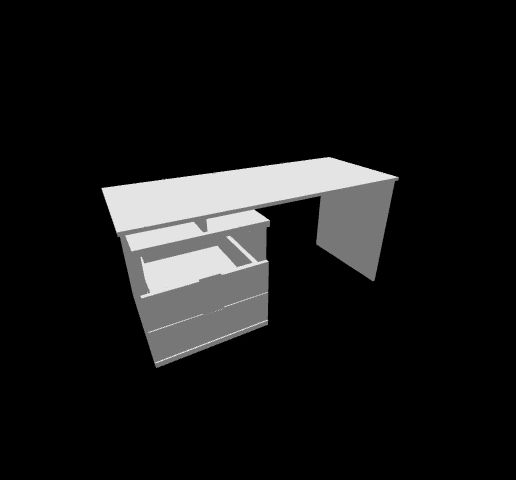 🏢 Modern Office Desk with Drawer Unit・ STL File for 3D printing・Cults