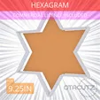 Hexagram~9.25in.gif Hexagram Cookie Cutter 9.25in / 23.5cm