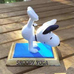 SnoopyHS1.gif Snoopy Yoga handstand and split handstand