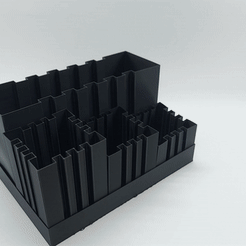 ezgif.com-gif-maker-16.gif STL file 📕FAST PRINT AND LARGE CAPACITY PEN HOLDER✍・Template to download and 3D print, 3dsketchfab