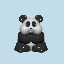 pda.gif Fichier STL Grand Panda・Design pour imprimante 3D à télécharger, Otavio_O