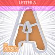Letter_A~5.75in.gif Letter A Cookie Cutter 5.75in / 14.6cm