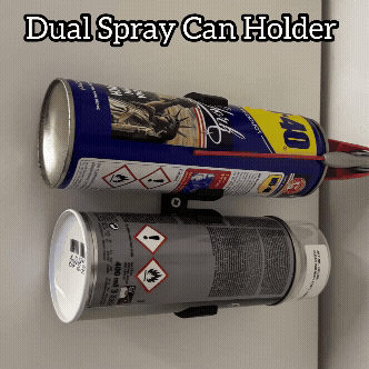 Dual Spray Can Holder - 3D model önizlemesi