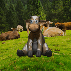 Little-Cow.gif Файл STL Маленькая корова Маленькая корова・Шаблон для загрузки и 3D-печати