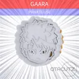 Gaara~PRIVATE_USE_CULTS3D_OTACUTZ.gif Gaara Cookie Cutter / Naruto