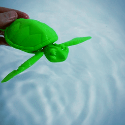 TurtleVideo2.gif Download STL file Cute Flexi Print-in-Place Turtle • 3D print design, FlexiFactory