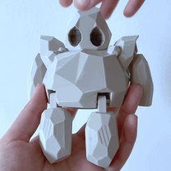 20220601_031932090_iOS.gif STL file The Articulated Golem・3D printer model to download