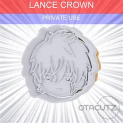 Lance_Crown~PRIVATE_USE_CULTS3D_OTACUTZ.gif Lance Crown Cookie Cutter / Mashle