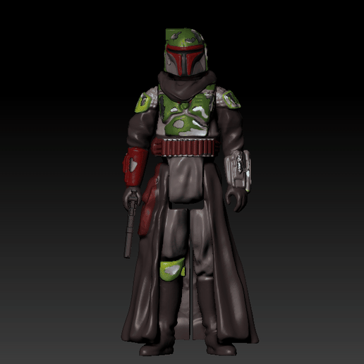 new bobafett 2.gif 星球大战.STL THE MANDALORIAN, Boba Fett OBJ.肯纳式动作人偶。