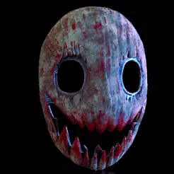 23_112.gif Archivo STL Smile mask horror・Objeto imprimible en 3D para descargar