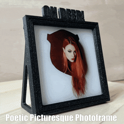 Zara-800x800.gif Free STL file Poetic Picturesque Photoframe・3D printable design to download
