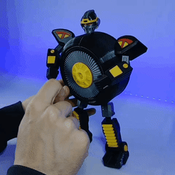 003.gif STL-Datei WARRIOR WHEEL - TACKLE BOY / POWER RANGERS - OHRANGER (VOLLFARBIG - KEINE STÜTZEN) kostenlos・Vorlage für den 3D-Druck zum herunterladen
