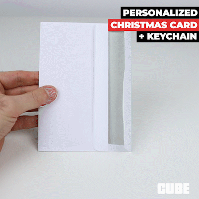 PERSONALIZED CHRISTMAS CARD + SANTA HAT KEYCHAIN - 3D model önizlemesi