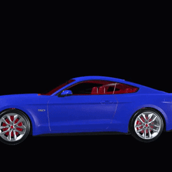 tbrender_005-1.gif OBJ file Mustang Gt・3D printable model to download