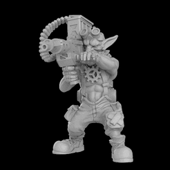 9efd48bbc8ec190fc2b19c0db1bc9e90_original.gif STL file Runt BIGGUN 1・3D print design to download