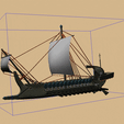 _barco-de-guerra.gif Greek trireme, ancient warship with sails and oars.