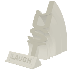 Just_Relax_Smile_Laugh.gif 3D file Just RELAX, SMILE, LAUGH Phone Stand Print-n-place - Instant Download - No Supports Needed・3D printer design to download