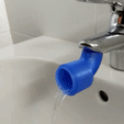 GIF.gif STL file Retractable faucet extender・3D printer design to download