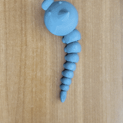 weedle_gif.gif STL file Articulated pokemon Weedle・Design to download and 3D print