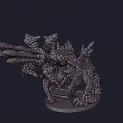 ExcruciatingArtilleryHippo4PoseAPreview.gif 3D file Space Bugs of Death Excrutiating Artillery Hippo・3D printable design to download