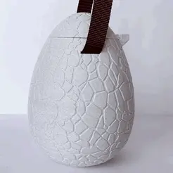render.gif Файл 3D Гигантское яйцо динозавра с крышкой・Модель 3D-принтера для скачивания