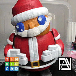 santa2.gif Fichier STL gratuit Automate du Père Noël dansant・Plan à télécharger et à imprimer en 3D