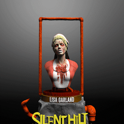 untitled2_112_AdobeExpress.gif Fichier STL BUSTE LISA GARLAND - SILENT HILL NURSE (FAN ART)・Modèle à télécharger et à imprimer en 3D