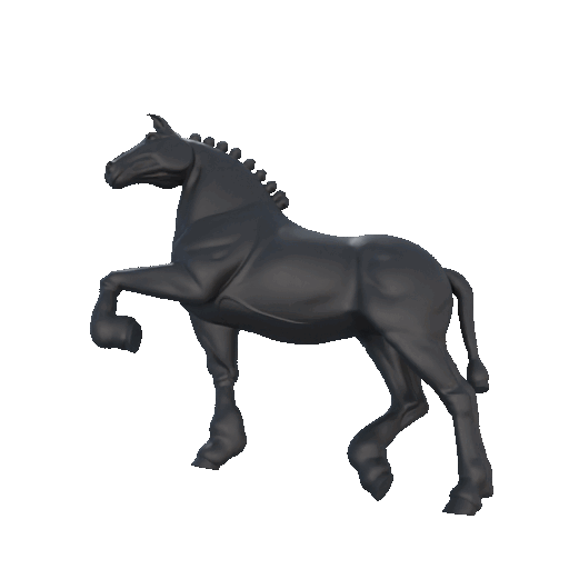 Majestic Horse Elegant Pose - 3D Model / Majestic Horse Elegant Pose - 3D Model