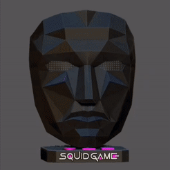 GIF1.gif Free STL file STAND BASE SQUID GAME MASKS FOR DECOR・3D printing template to download