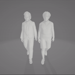 2boys.gif Fichier 3MF gratuit 2 garçons - uniforme scolaire・Modèle à télécharger et à imprimer en 3D