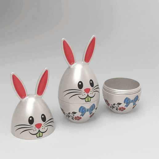 Easter Bunny Egg Box – Print-in-Place with Twist Closure