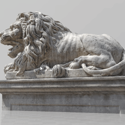 2BSsZeMo6C.gif STL file Lion 2・3D printing template to download, Cipper