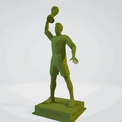 messi-2.gif STL file world cup champion - messi - the goat・3D printable model to download
