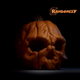 GIF.gif 3D file Pumpkin Skull・Model to download and 3D print