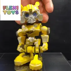 ezgif.com-gif-maker-4.gif STL file CUTE FLEXI PRINT-IN-PLACE BUMBLEBEE・Model to download and 3D print, FlexiToys