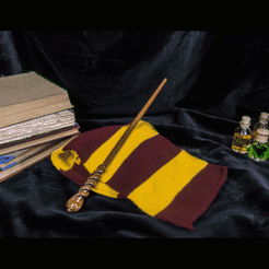 dean 400.gif Fichier 3D La baguette de Dean Thomas dans Harry Potter・Plan pour imprimante 3D à télécharger, 3D-mon
