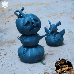 VID_20230911_082802853_4.gif STL file Halloween special Cute Articulated Pumpkin Monsters・3D print design to download