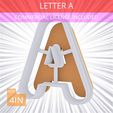 Letter_A~4in.gif Letter A Cookie Cutter 4in / 10.2cm