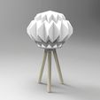 untitled.1523.gif Archivo STL lampara origami plegado facetado・Idea de impresión 3D para descargar