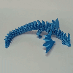 DRAGONCITO.gif Файл STL Военный дракон Флекси・Дизайн 3D-печати для загрузки3D