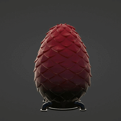 ezgif-4-5bdcbc43a9.gif Archivo STL Caja de huevos de dragón・Plan de impresora 3D para descargar
