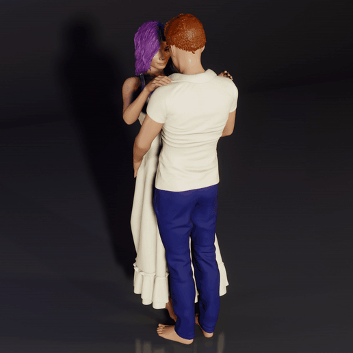 Romantic Couple 3D model