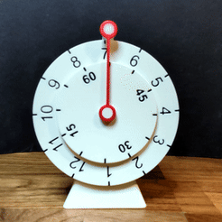 Reloj de sobremesa invertido